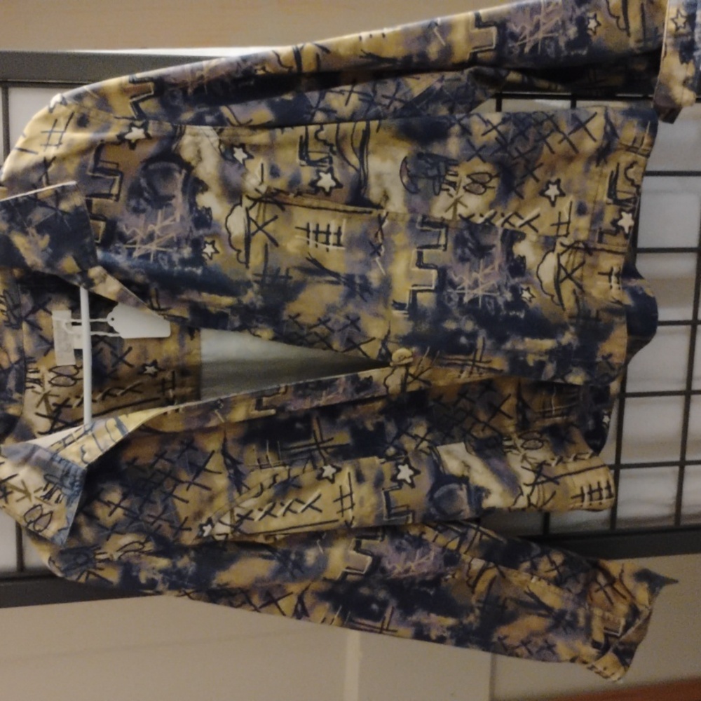 Christopher & Banks Abstract Print Jacket